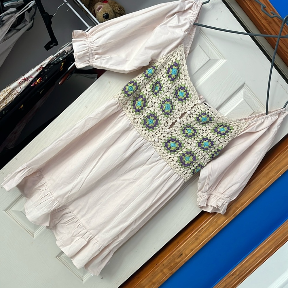 NWT ASOS Design Crochet Mini Dress